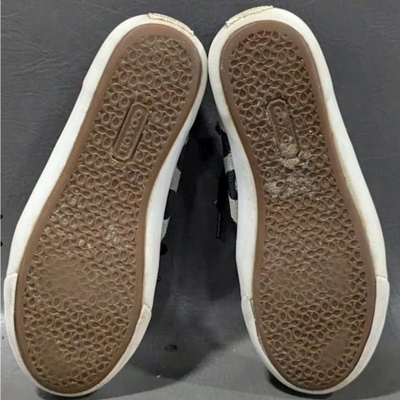 Coach Barrett Signature Logo Sneakers - Black and Grey - Picture 4 of 6